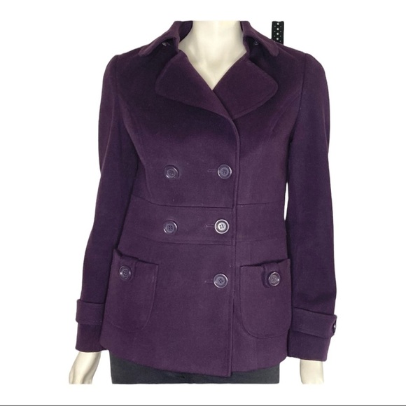 Forever 21 Lined Button Down Purple Jacket Sz M - Picture 1 of 10